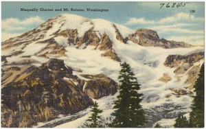 Nisqually Glacier and Mt. Rainier, Washington