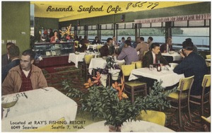 Rosand's Seafood Café, located at Ray's Fishing Resort, 6049 Seaview, Seattle 7, Wash.