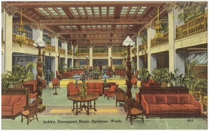 Lobby, Davenport Hotel, Spokane, Wash.