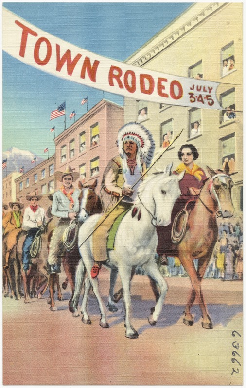 Rodeo Parade in the Northern Pacific country, colorful street parades