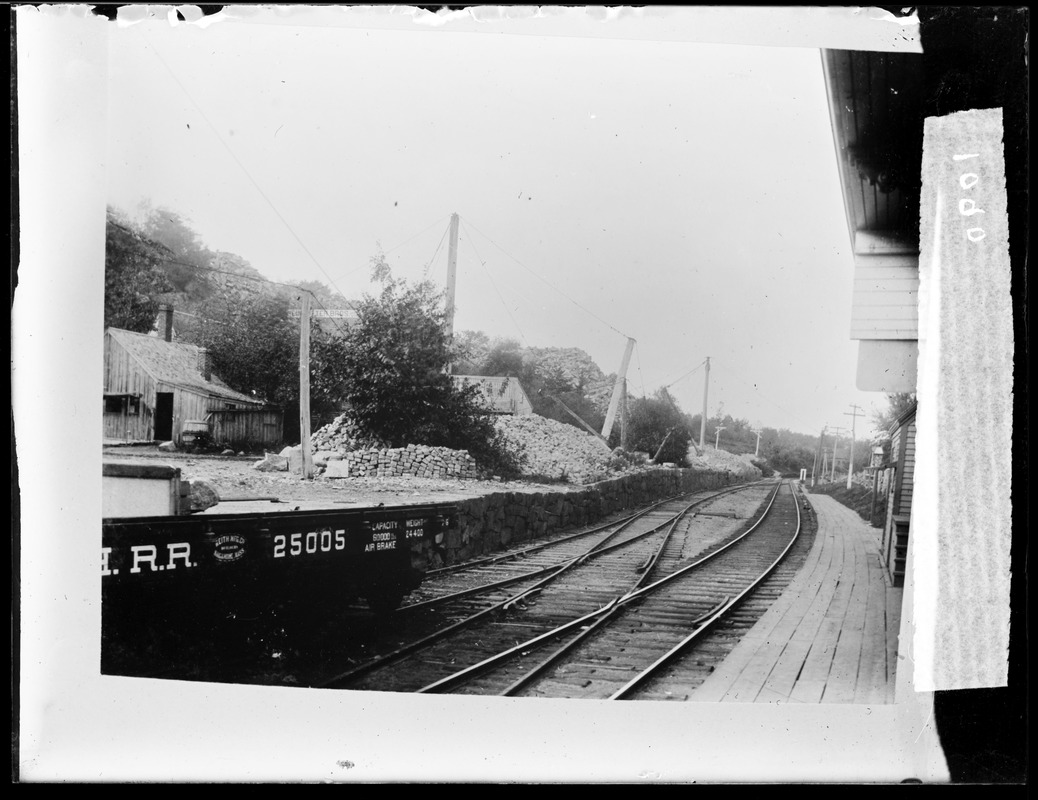 View from West Quincy station, northerly