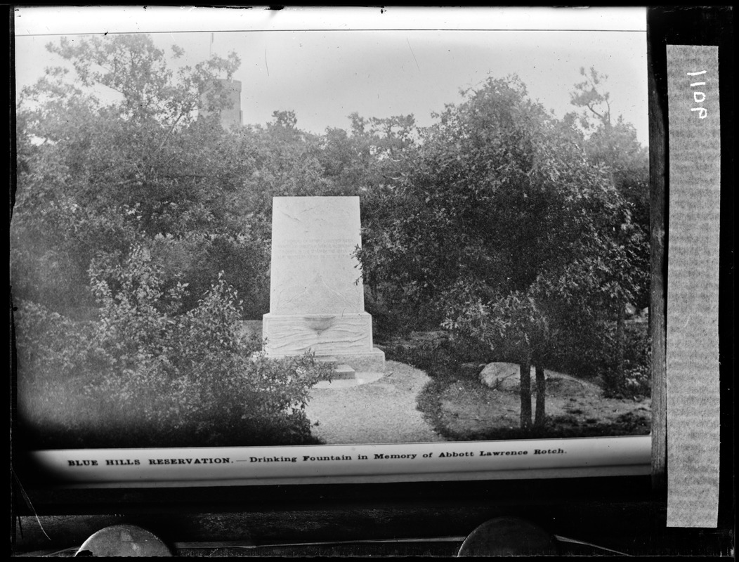 Memorial fountain Blue Hills Reservation