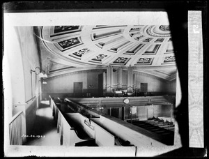 Interior view of First Parish Church Adams Temple