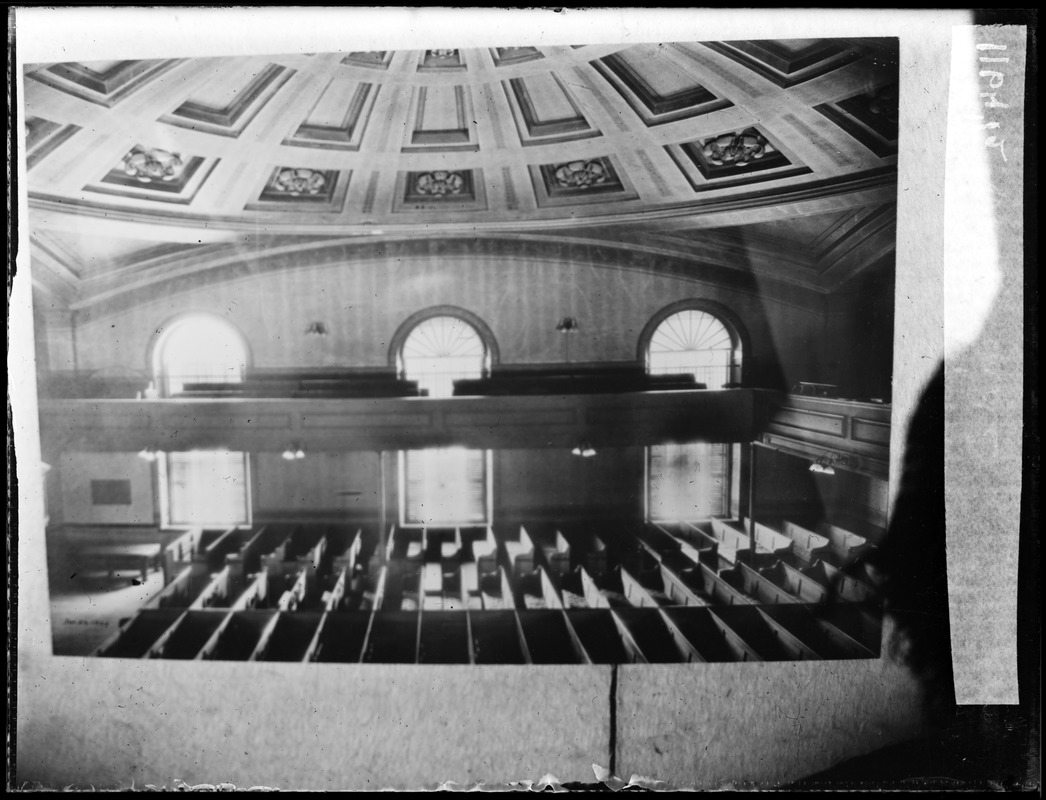 Interior view of First Parish Church Adams Temple