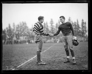 Old fashioned football players