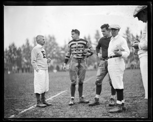 Old fashioned football players