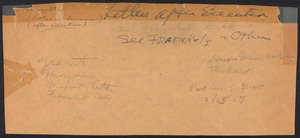 Herbert Brutus Ehrmann Papers, 1906-1970. Sacco-Vanzetti. Letters before and after execution, June 21 - Sept. 9, 1927. Box 15, Folder 23, Harvard Law School Library, Historical & Special Collections