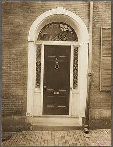 Boston, Massachusetts. Doorway, 14 West Cedar Street