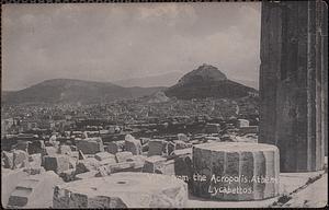 View from the Acropolis, Athens, Lycabettos