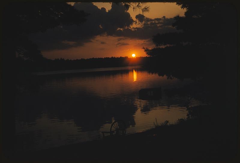 Stetson Pond sunset Digital Commonwealth