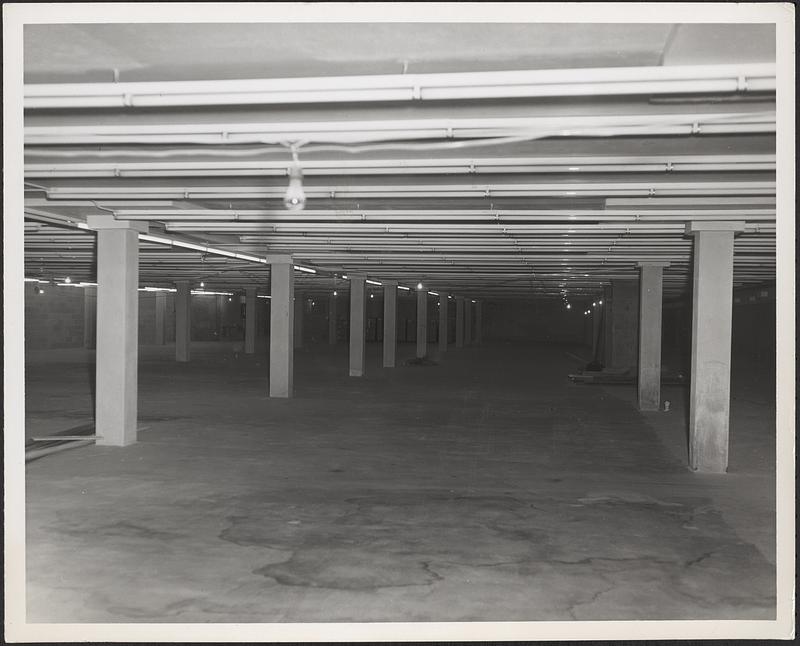 Construction of Boylston Building, Boston Public Library, interior