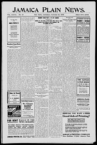 Jamaica Plain News, October 23, 1909