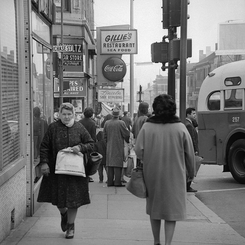 Holiday shopping, Union & Purchase Streets, New Bedford - Digital ...