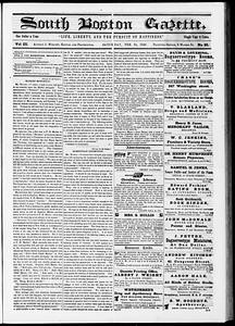 South Boston Gazette, February 24, 1849