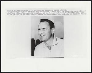 Don Shula (shown in this 1963 file photo), the young Baltimore coach who restored the Colts to prominence in the Western Conference, was selected 12/31 Coach of the year in the National Football League by United Press International.