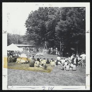 In summer, New England Indians recapture the spirit of their ancestors at pow wows like this one at Hassanamisco on July 4th.