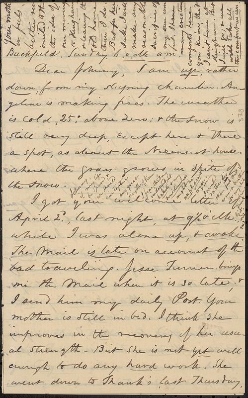 Long Letters Letter from Zadoc Long to John D. Long - Digital Commonwealth