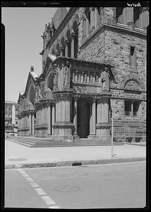 Street view, Trinity Church, Boston