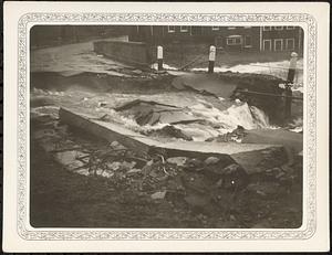 Hollis Street bridge with flood damage