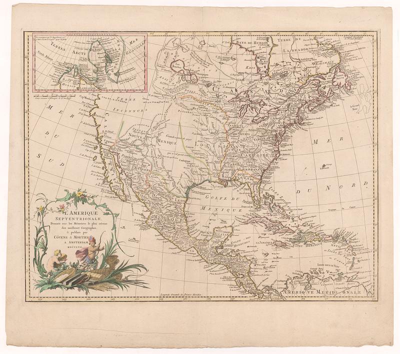 L'Amerique Septentrionale, dressée sur les mémoires les plus récens des meilleurs geographes