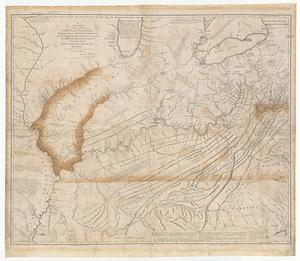 A new map of the western parts of Virginia, Pennsylvania, Maryland and North Carolina comprehending the river Ohio, and all the rivers, which fall into it, part of the river Mississippi, the whole of the Illinois River, Lake Erie part of the lakes Huron, Michigan &c. and all the country bordering on these lakes and rivers