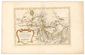 Carte des lac du Canada pour servir à l'histoire philosophique & politique des etablissemens et du commerce des européens dans les deux indes