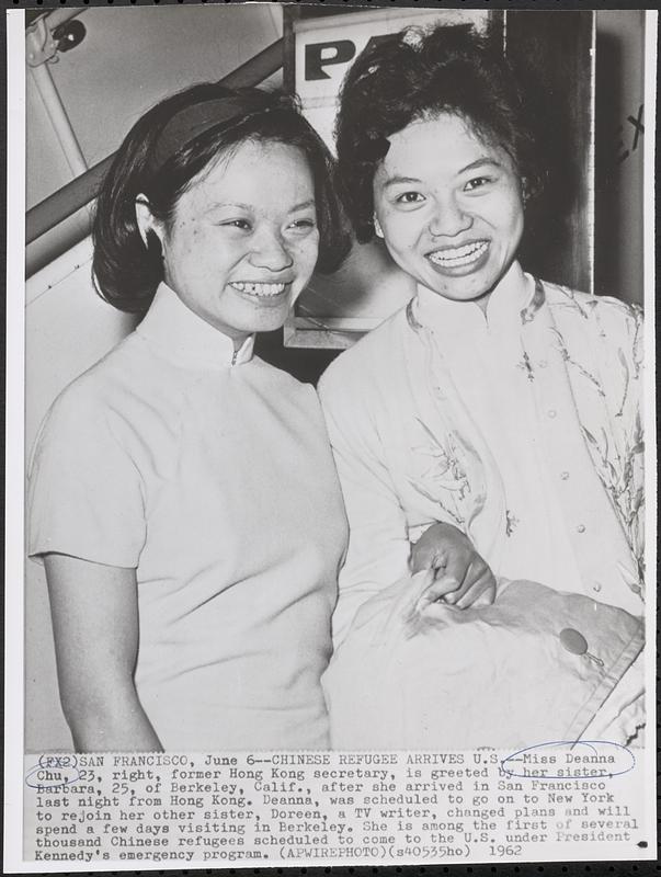 Chinese refugee arrives U.S.