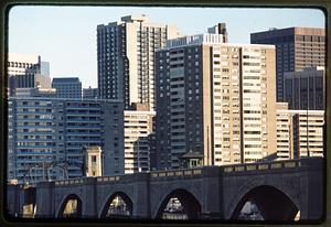 Boston 1985: Boston's West End/Whittier Place as seen from Cambridge