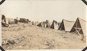 Typical company street, U.S. Marine Corps encampment, Gettysburg, PA