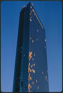 John Hancock Building with wind damage