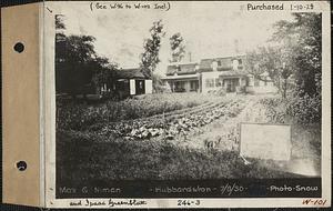 Max G. Niman and Isaac Greenblatt, mill ruins, house and garage, Hubbardston, Mass., Jul. 8, 1930