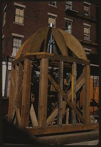 Wooden dome framework, restoration of St. Stephen's Church, Boston