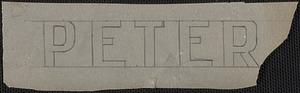 Tissue Paper Letters (n.d.), n. III