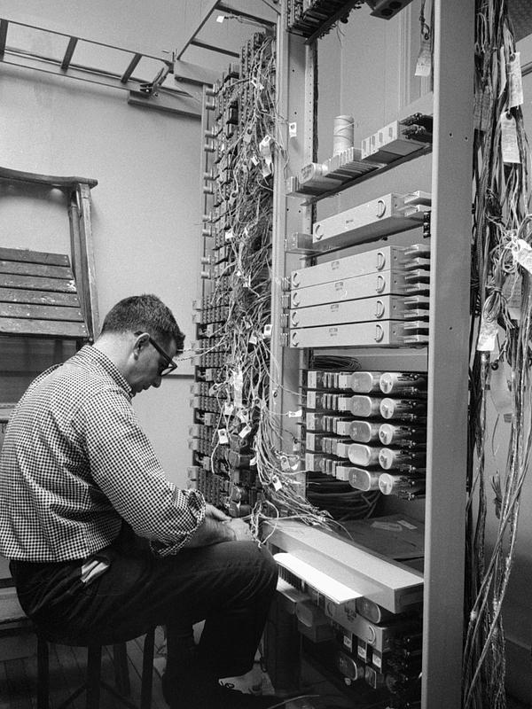 Updating Standard-Times Newspaper phone system, Pleasant Street, New Bedford