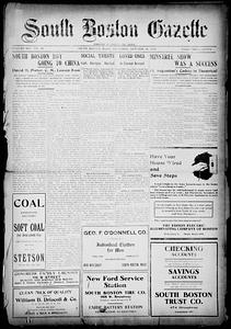 South Boston Gazette, October 28, 1922