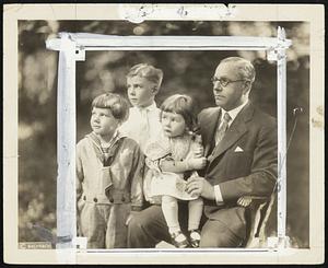 Left to right, Dexter Pingree. Clark Salerbury. Marjorie Edith and Malcolm E. Nichols