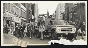 Demonstration Against Use of Non-Union Lettuce. Boylston St.