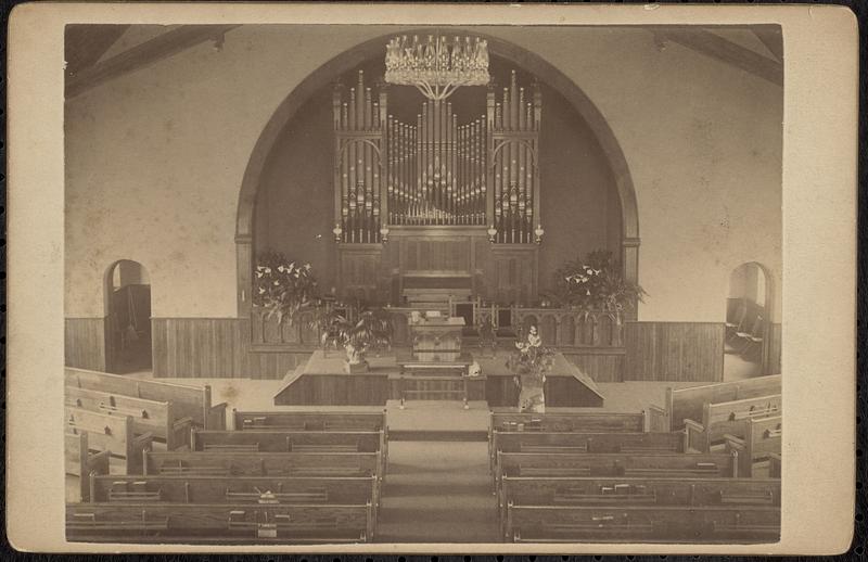 Interior, First Congregational Church, 1890