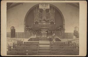 Interior, First Congregational Church, 1890