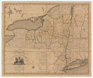 A map of the state of New York