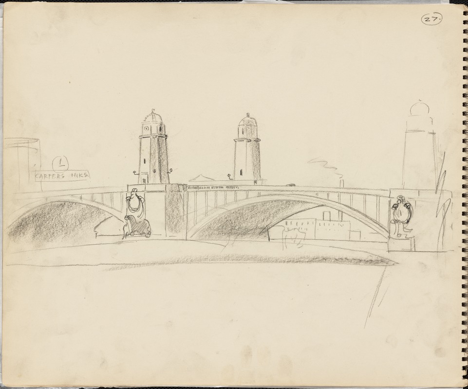 Sketch of Longfellow Bridge