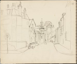 Sketch of Mount Vernon Street, Boston
