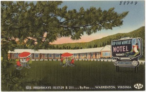 Rip Van Winkle Motel, U.S. highways 15 - 17 - 29 & 211... by-pass... Warrenton, Virginia