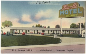 Lee-Hi Motel, U.S. highways 15 - 29 & 211... 6 miles east of... Warrenton, Virginia