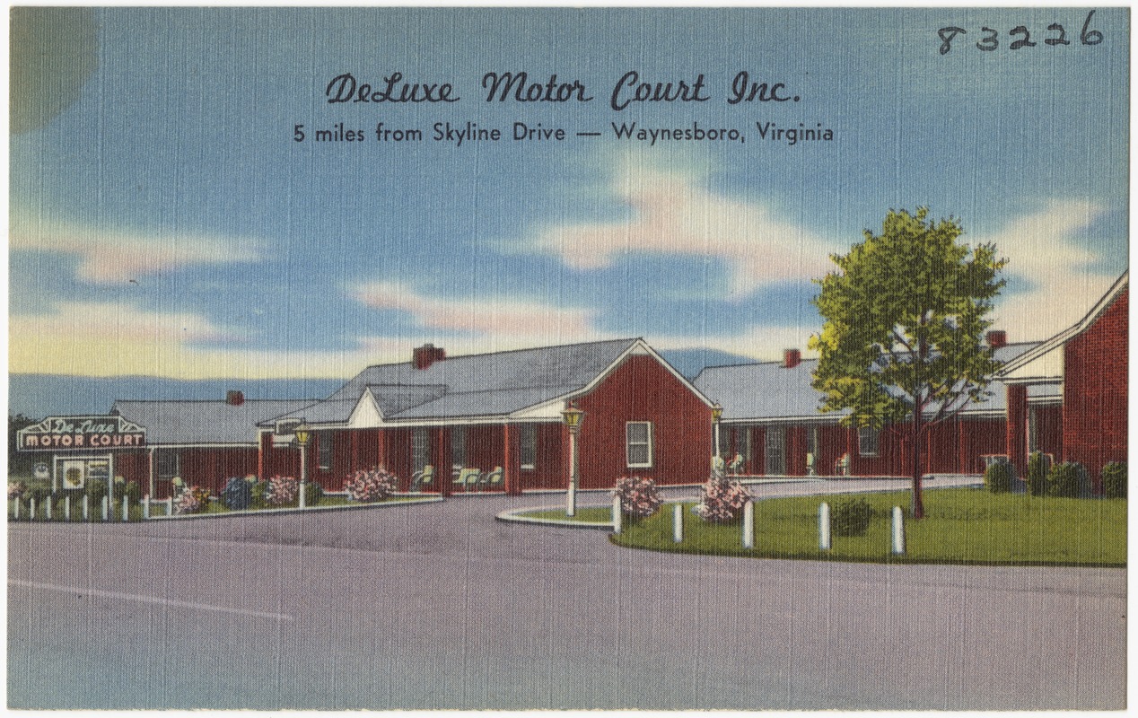 DeLuxe Motor Court Inc., 5 miles from Skyline Drive -- Waynesboro, Virginia