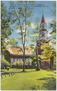 Bruton Parish Church, oldest church in constant use in America, Williamsburg, VA.