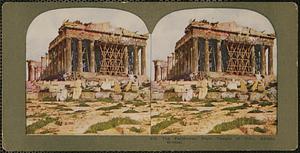 The Parthenon, from Temple of Nike, Athens, Greece