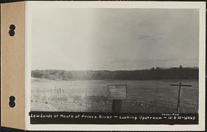Prince River low lands at mouth, looking upstream, Worcester County, Mass., Dec. 8, 1932