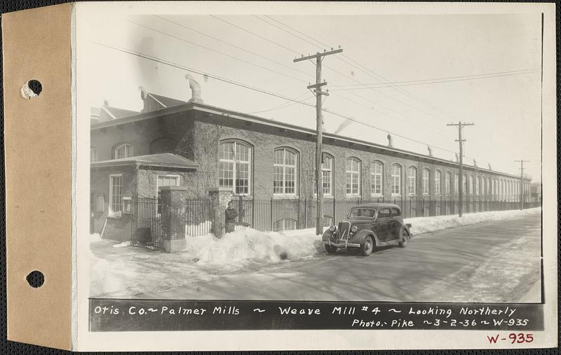 Otis Co., Palmer Mills, weave mill #4, looking northerly, Palmer, Mass., Mar. 2, 1936