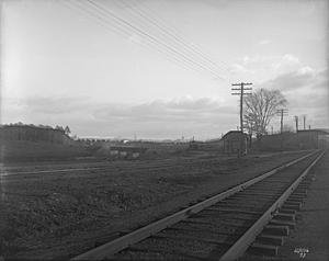 Junction with B & A. R.R., view looking west